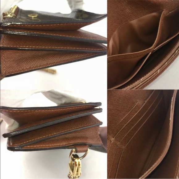 AUTHENTIC Louis Vuitton LV Monogram Accordion Wallet Wristlet Clutch Bag - Picture 6 of 10